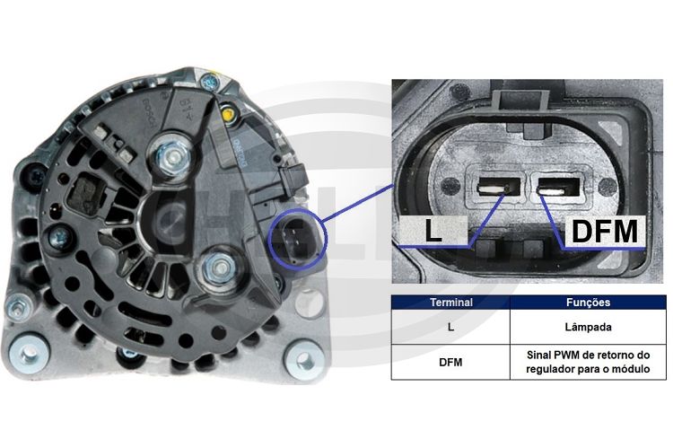 Alternador - Audi A3 1999/2006 Fox 1.6 2003/2005