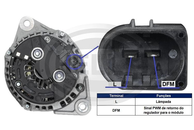 Alternador - Ducato 16V Diesel, Iveco - Daily