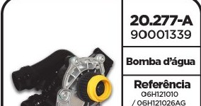Bomba Dagua Eos/Fusca/Jetta/Passat/Tiguan/A3/A5/Q3