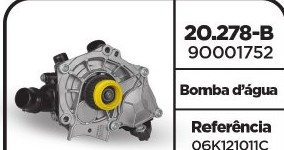 Bomba Dagua Fusca/Jetta 2.0 16V Tsi