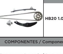 Kit De Distribuicao C/ Engrenagem Hb20 1.0