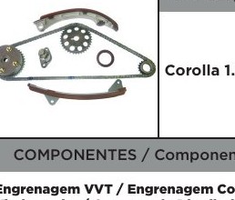 Kit De Distribuicao Corolla 1.6/1.8 2003/...